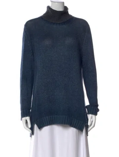 Pre-owned Avant Toi Cashmere Turtleneck Sweater In Blue