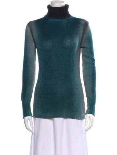 Pre-owned Avant Toi Cashmere Turtleneck Sweater In Blue