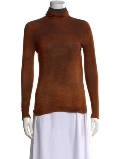 Pre-owned Avant Toi Cashmere Turtleneck Sweater In Brown