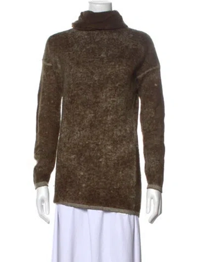 Pre-owned Avant Toi Cashmere Turtleneck Sweater In Brown