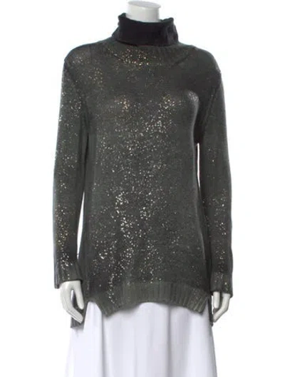 Pre-owned Avant Toi Cashmere Turtleneck Sweater In Gray