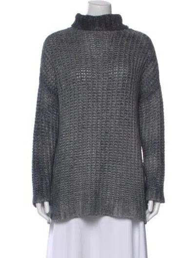 Pre-owned Avant Toi Cashmere Turtleneck Sweater In Gray