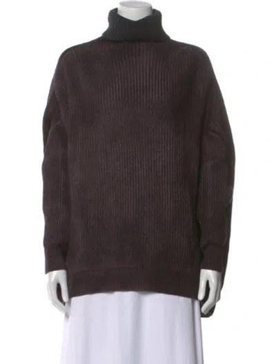 Pre-owned Avant Toi Cashmere Turtleneck Sweater In Grey