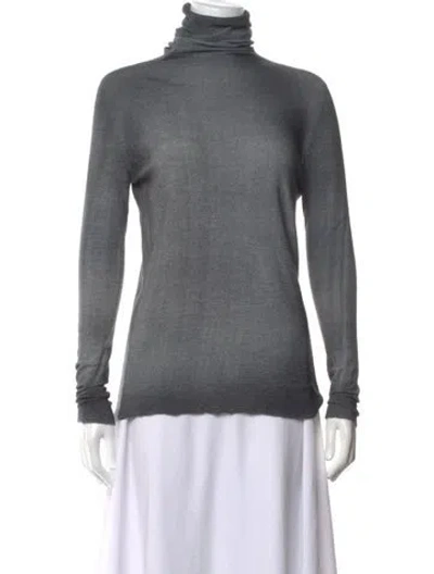 Pre-owned Avant Toi Cashmere Turtleneck Sweater In Grey