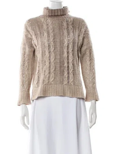 Pre-owned Avant Toi Cashmere Turtleneck Sweater In Neutral