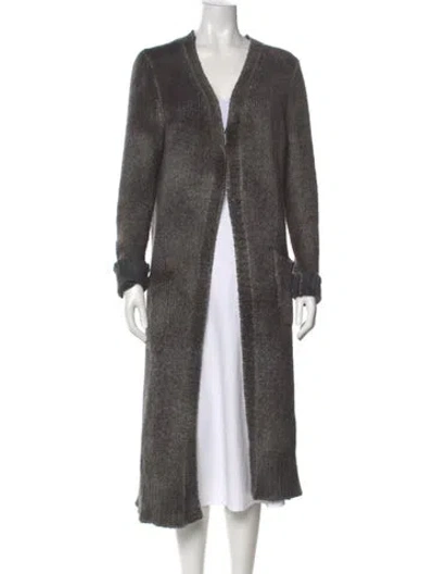Pre-owned Avant Toi Cashmere V-neck Sweater In Gray