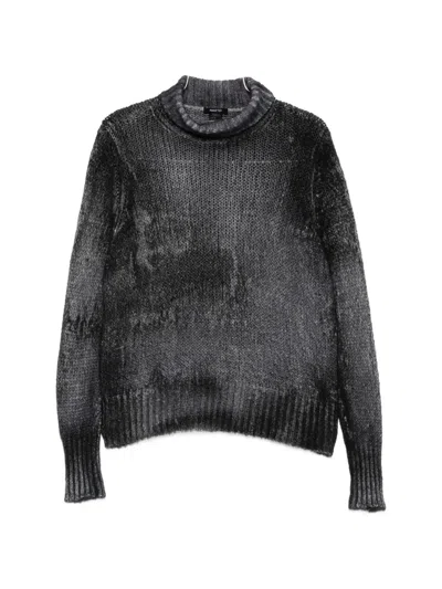 Avant Toi Chunky-knit Roll-neck Sweater In Gray