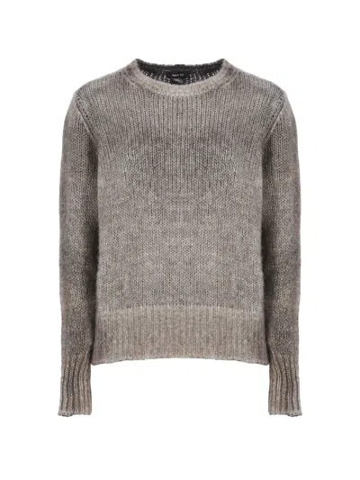 Avant Toi Chunky-knit Sweater In Gray