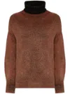 Avant Toi Hand-painted Sweater In Brown