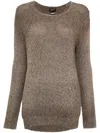 Avant Toi Sweaters Beige In Dove Grey