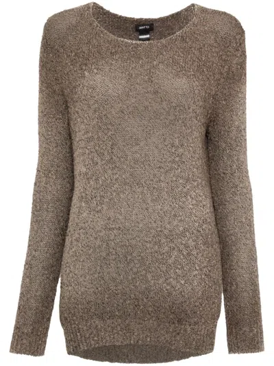 Avant Toi Sweaters Beige In Grey