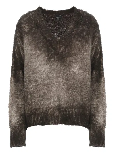 Avant Toi Cotton Sweater In Gray