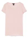 Avant Toi Cotton T-shirt In 粉色