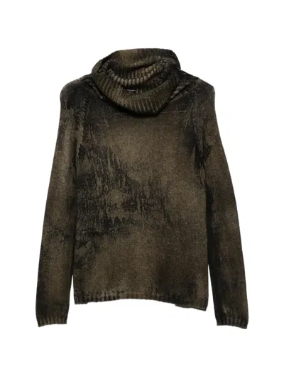 Avant Toi Cowl-neck Sweater In Green