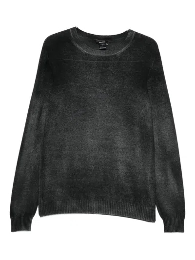 Avant Toi Crew-neck Brushed Sweater In Black