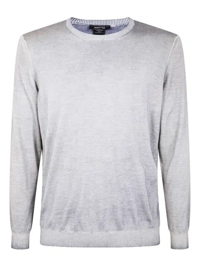 Avant Toi Crew-neck Cashmere Sweater In Gray