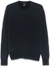 Avant Toi Crew Neck Sweater In Blue