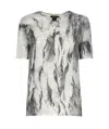 Avant Toi Grey Silk Blend T-shirt