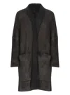 Avant Toi Dark Grey Wool And Cashmere Cardigan In Black