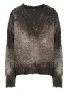 Avant Toi Deep V-neck Cotton Blend Sweater In Black