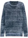 Avant Toi Dyed Sweater In Blue