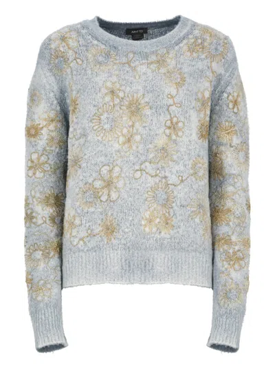 Avant Toi Cotton Sweater In Blue