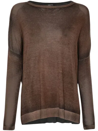 Avant Toi Faded-effect Jumper In Brown