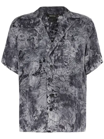 AVANT TOI FLORAL-PRINT SHIRT