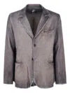 Avant Toi Herringbone Rever Jacket With Shadow Clothing In Gray