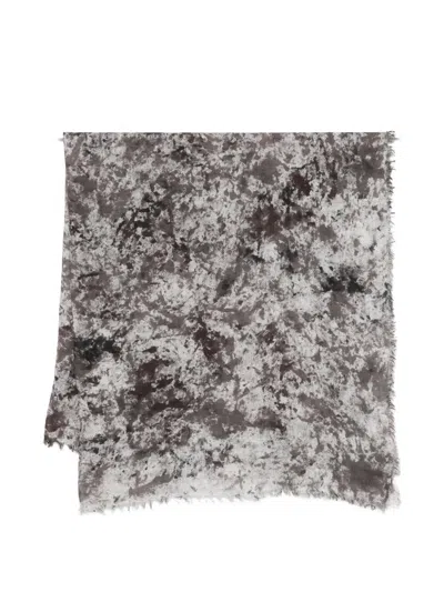 Avant Toi Fringed Scarf In Brown