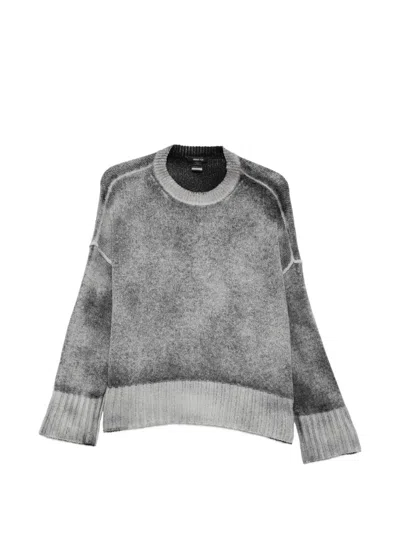 Avant Toi Gradient-effect Bouclé Sweater In Gray
