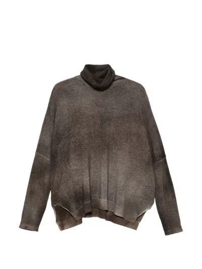 Avant Toi Gradient-effect Roll-neck Sweater In Brown