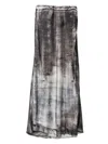 Avant Toi Graphic-print Maxi Skirt In Gray