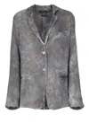 Avant Toi Grey Silk Blazer In Gray
