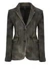 Avant Toi Grey Wool And Cashmere Blazer In Gray