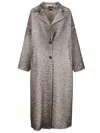Avant Toi Hand-painted Carob Alpaca Blend Overcoat With Oversized Silhouette In Brown