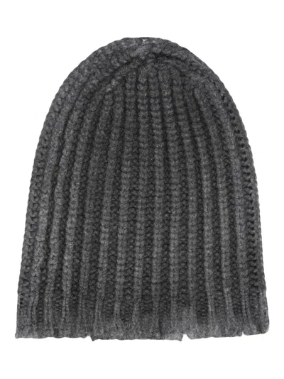 Avant Toi Hand Painted Corn Cob Stitch Hat With Destroyed Effect