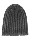 Avant Toi Hand Painted Corn Cob Stitch Hat With Destroyed Effect In Brown