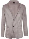 Avant Toi Hand Painted Micro Mat Stitch Rever Jacket With Patch Pocket