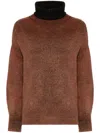 Avant Toi Hand-painted Sweater In Brown