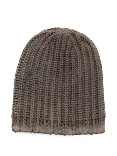 Avant Toi Hat Hand-painted Corn Cob Stitch In Brown