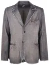 Avant Toi Herringbone Rever Jacket With Shadow Clothing In Gray