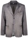 Avant Toi Herringbone Rever Jacket With Shadow Clothing In Gray