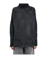 Avant Toi Cashmere High Neck Sweater In Black