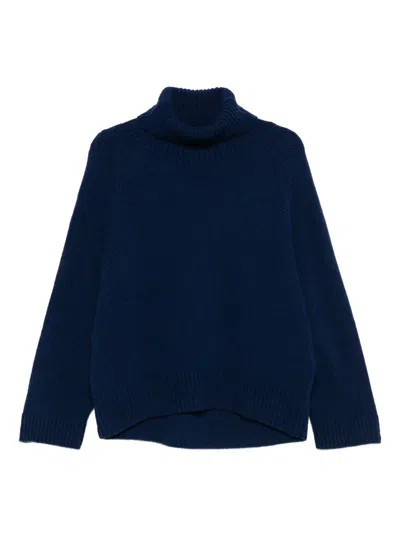 Avant Toi High-neck Sweater In Blue