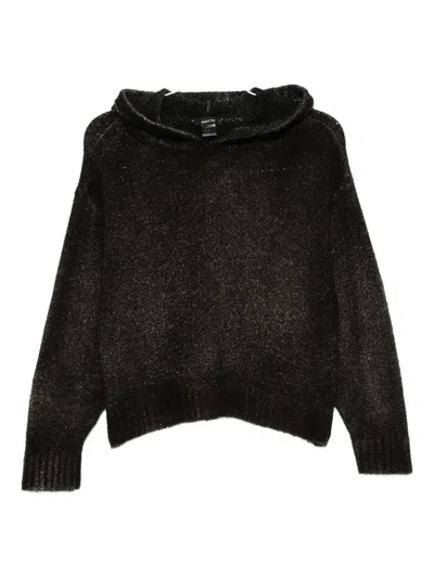 Avant Toi Hooded Sweater In Black