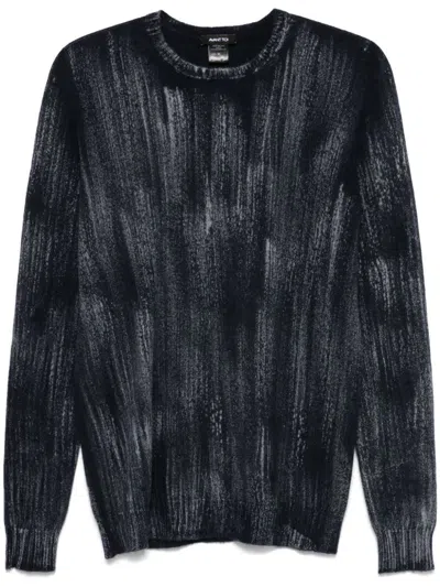 Avant Toi Intarsia-knit Sweater In Blue
