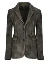 Avant Toi Grey Wool And Cashmere Blazer In Gray