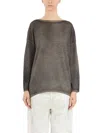 Avant Toi Long-sleeved Sweater In Brown-blackberry