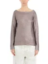 Avant Toi Maglia In Lino Laminato In Light Violet